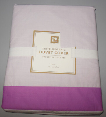 NEW Pottery Barn Teen Suite Duvet Cover Organic Cotton Twin-image