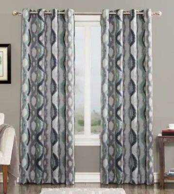 NWOT Sun Zero Courtney Knox Grommet Room Darkening Curtain Panel Linen 63