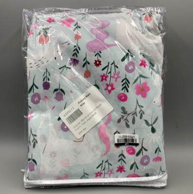 Pottery Barn Kids Mystical Unicorn Organic Duvet Cover Aqua Multi Twin #A1074B-image