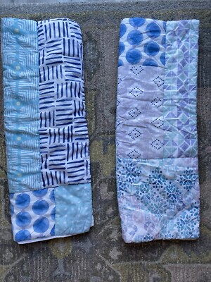 Pottery Barn Teen Quilted Abstract Design Bed Pillow Sham Set -image