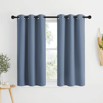 Kitchen Curtains Small Window Curtains & Drapes Thermal Insulated Solid Grommet -image