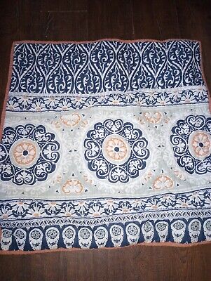 Pottery Barn Pia Medallion Quilted EURO Pillow SHAMs Set Of 2 GUC-image