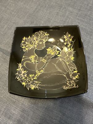 Rosenthal Bjorn Wiinblad Samuramate Noire Studio Line Plate!!!-image