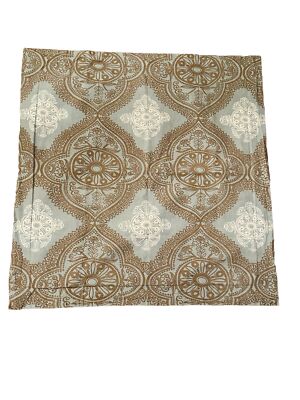 Pottery Barn Mason Blue Brown Medallion Pillow Sham Euro-image