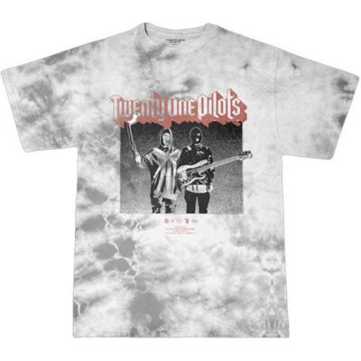 Authentic Twenty One Pilots Torch Bearers White Dip Dye T-Shirt S-2XL NEW-image