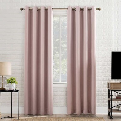 Sun Zero Broderick Theater Grade Blackout Curtain Panels 84