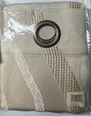 SUN ZERO Blackout ECRU Acton Blackout Curtain Panel, 52 in. W x 63 in. L-image