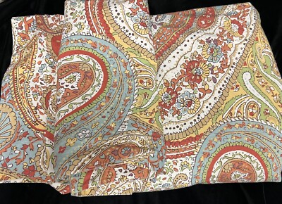 Pottery Barn Harper Paisley Full / Queen Duvet Cover 2 Pillow Shams, DD-5-image