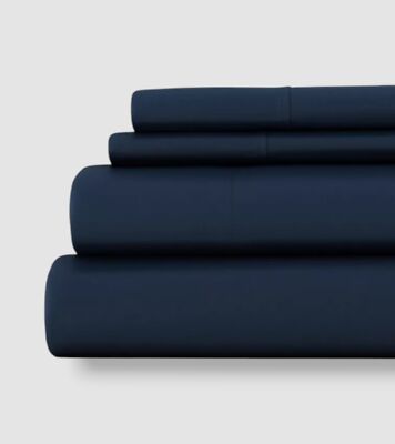 Ienjoy Home Blue Navy Luxury Rayon from Bamboo 4-Pc. Sheet Set, Full Size-image