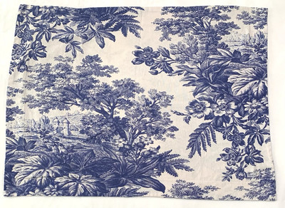 Pottery Barn 1 Blue Nature Pillow Sham Standard Pre-owned-image