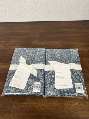 New Pottery Barn Merrit Sham - Standard - Set Of Two-image