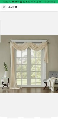 Madison Park Solid Crushed Scarf Sheer MP40-4528-image