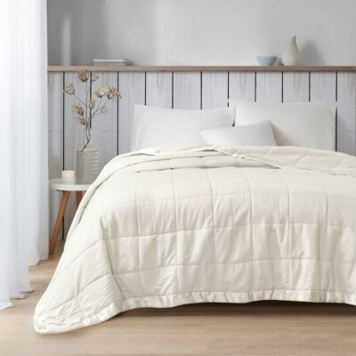 Madison Park Down Alternative Twin Ivory Blanket-image