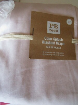 1 Pottery Barn Teen Color splash drape 50 X 63 shades of pink    New -image