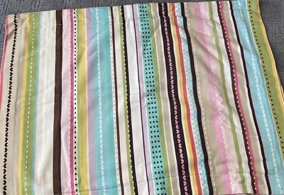Pottery Barn Teen Set Of (2) Standard Pillow Shams Boho Colorful Stripes -image