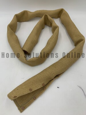 Pottery Barn Burlap Chandelier Cord Cover Light Textured Tan 6' Long #H676A-image