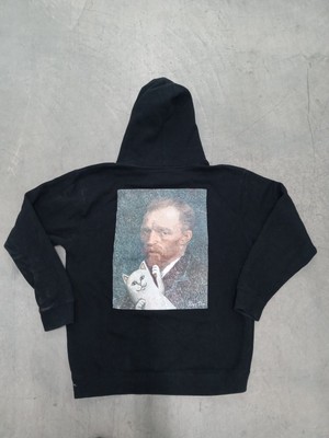 Rip N Dip Van Nermal Hoodie Sweatshirt, sz Large Cat Streetwear Art Skate-image