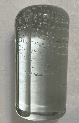 Bubble Glass Paperweight Pillar Shaped-image
