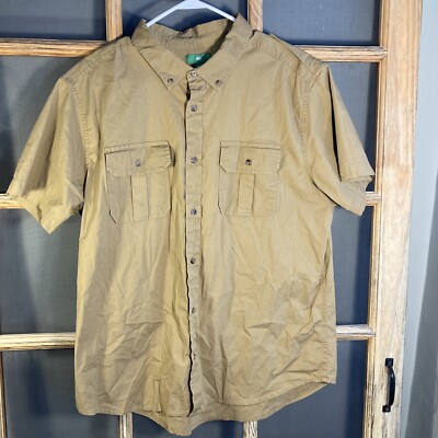 DIP Surf Resort Men's SS Men's Tan Shirt, Size XL-image