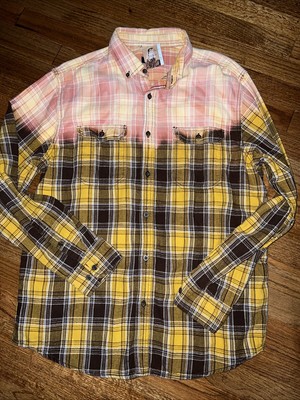 Dip Dyed Yellowstone Flannel Size Large-image