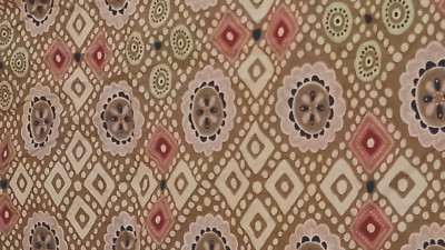 POTTERY BARN TEEN MEDALLION DOTS FLORAL PINK/BLUE/TAN 3PC FULL/QUEEN DUVET SET-image