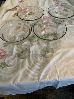 4 Pottery Barn Margarita Glasses-image