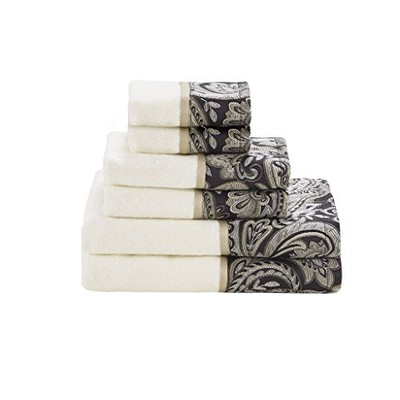 Madison Park Aubrey 100% Cotton Luxurious Bath Towel Set Highly Absorbent, Quick-image