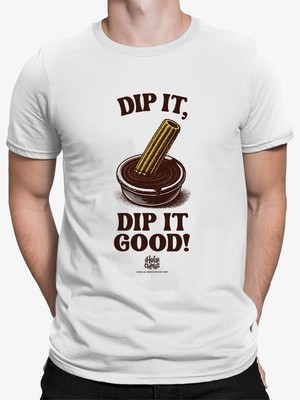 Churro Dipping Chocolate Artwork - Fun Dessert Lover Men's T-shirt-image