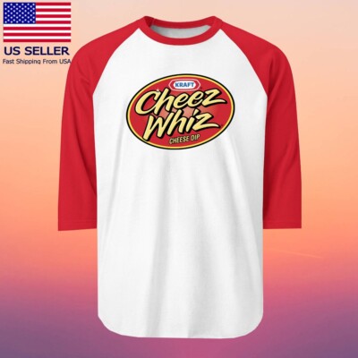 Cheese Whiz Cheese Dip Men's Raglan Red Size S to 2XL-image