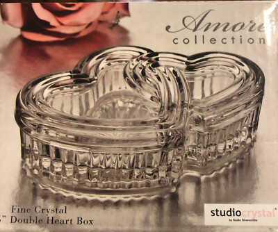 AMORE COLLETION  Studio Crystal Double Heart Box-image