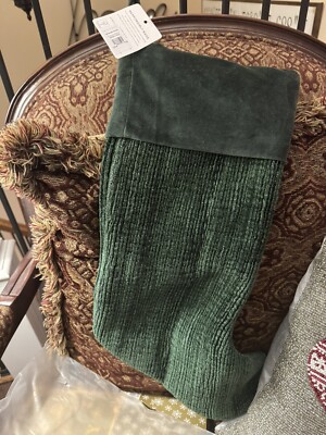 Pottery Barn Chenille Christmas Stocking-image