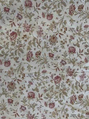 POTTERY BARN floral full=queen duvet cover--red/pink/green/yellow-image