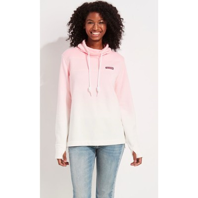 Dip-Dyed Relaxed Funnel-Neck Shep Shirt, Size Large-image