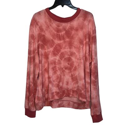Dip EcoFriendly sleepwear tie die long sleeve sweater top size XL-image