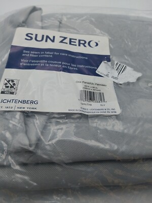 Sun Zero Panel Curtain Silver 40in x 95in-image