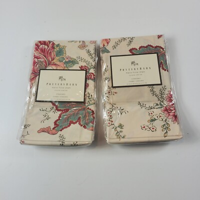 Pottery Barn Sham Marie Floral Standard Size 26 x 20 Pillowcase Set-image