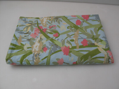 1 Pottery Barn Blue Floral Standard Sham - Cotton , Green, Blue Pink 19 x 26-image