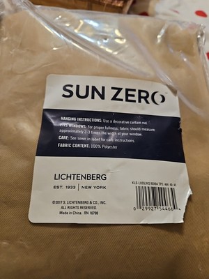 Lichtenberg Sun Zero Kline Blackout Grommets Curtain Panel 52