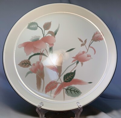 Mikasa Continental Silk Flowers Large Serving Chip & Dip Plate 14 1/2
