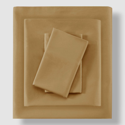 Madison Park Gold 600-Thread Count Pima Cotton Sateen 4-Piece King Sheet Set-image