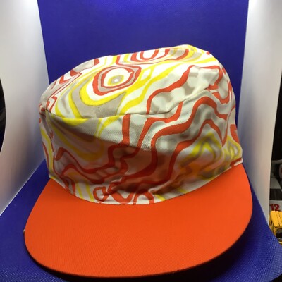 Vintage 90s Kelloggs Double Dip Crunch Painter Cap Adult L Cereal Snack Hat-4-image