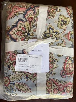 Pottery Barn Florentine Paisley Percale Duvet Cover King/cal King-image