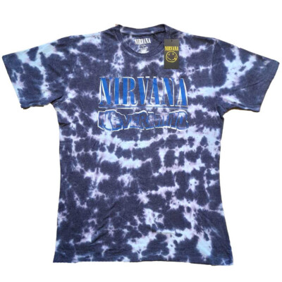Nirvana. - Nevermind Wavy Logo - Purple Dip Dye t-shirt-image