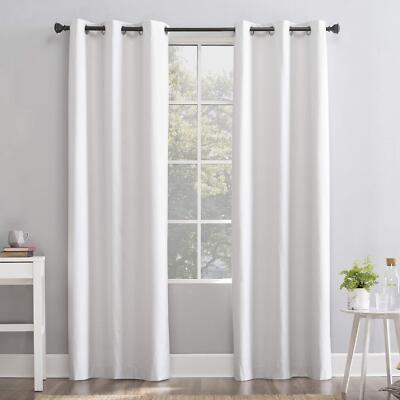 Sun Zero Cyrus Thermal 100% Blackout Grommet Curtain Single Panel-image