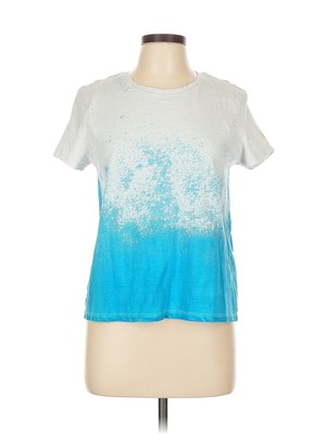 Dip Women Blue Short Sleeve T-Shirt XL-image