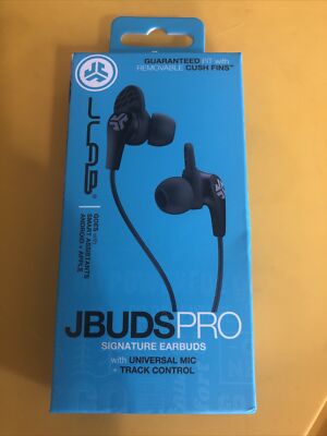 New JLAB JBUDS PRO Signature Earbuds with Universal Mic + Track Tool Black-image