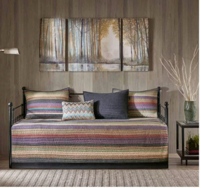 Madison Park 6 Pieces Day Bed Cover Set  Twin Size-image