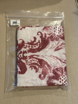 Pottery Barn Thea Print Organic Cotton Std. Sham Red NWOT no longer available-image