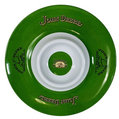 John Deere Green Chip Dip Serving Tray Melamine Party 13