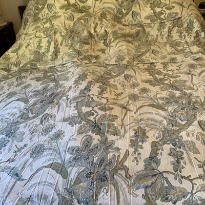 3 Piece Pottery Barn Sydney Ivory Floral W/ Branches Duvet Set Queen-image